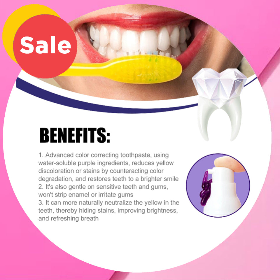 V34 Purple Whitening Toothpaste — Smile Brighter
